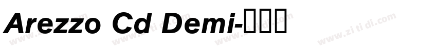 Arezzo Cd Demi字体转换